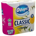 Ooops! Toalettpapír, 3 rétegű, 4 tekercs, OOOPS Classic Kamilla, kistekercses (TP34OCK)