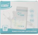 U-Grow Pungi stocare lapte matern 30buc UMB-001, U-Grow (UMB-001) - TatiMami