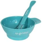 U-Grow Bol cu capac si lingurita, U-Grow (UG-BFGB002) - TatiMami Set pentru masa bebelusi