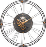 NeXtime Ceas de perete Roman Gear Clock 90, 5 cm negru și auriu (3260GO)