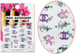 MoonbasaNails Akril hatású matrica BLE-1186 Virágos Gucci logó