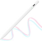 Techsuit Stylus Pen Stylus Pen pentru Tableta, Bluetooth, Type-C, 130mAh, 5V, 0.2A, Palm Rejection, Tilt Pressure Sense - Techsuit (AC10-CP) - White (KF2342766)