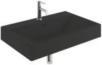 Kludi Resa lavoar cu dop 81x50 cm dreptunghiular mobilier-de blat negru mat 59WW8139 (59WW8139)