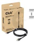 Club 3D Kábel - CAC-1093 (DisplayPort 2.1, 8K120Hz, 3m, DP54, VESA tanúsítvány, M/M) (CAC-1093) (CAC-1093)