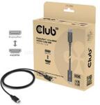 Club 3D Kábel - CAC-1083 (DP1.4 to HDMI 2.0, aktív adapter, 4K60Hz, HDR, 2m) (CAC-1083) (CAC-1083)