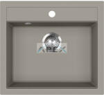 Evido Quadro 6 gránit mosogató, 562 x 510 mm, platina (442063) - webmuszaki