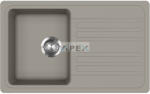 Evido Home 45S gránit mosogató, 765 x 460mm, platina (442065) - webmuszaki