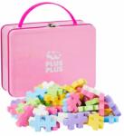 Plus-Plus Set constructie Plus-Plus, 70 piese mari, portabil, in cutie metalica, culori pastelate (PP3275) - ookee