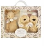 Doudou Iepuras Doudou - Set Pantofiori si Jucarie de Plus, Bej (DC4258)