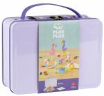 Plus-Plus Set constructie Plus-Plus, 600 piese, portabil, in cutie metalica, culori pastelate (PP7003)