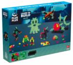 Plus-Plus Set constructie Plus-Plus, 500 piese, Invata sa construiesti, culori stralucitoare (PP3928) - ookee