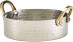 GenWare Tálalótál rozsdamentes acél, kalapált felület, magasság: 35 mm, átmérő: 120 mm (227705659)