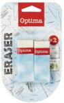 Optima Eraser OPTIMA cu manșon de hârtie 2 buc/blister (100020)