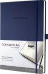 Sigel Caiet de notițe, exclusiv, A4, cu linii, 97 de pagini, copertă tare, SIGEL "Conceptum", albastru noapte CO647 (CO647)
