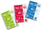 Pigna Ricambi A5 40 de pagini, alb, cu inel cu linii P1121-0323 (P1121-0323)