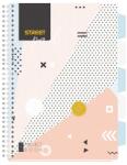 STREET Caiet spirală cu riglă STREET Pad A/4 100 coli cu model colorat 67153 (67153)