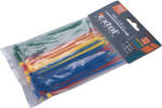 Extol legături de cablu 2, 5x100mm 100pcs, 4 culori (roșu, albastru, galben, verde), nylon