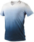 NEO TOOLS Munkavédelmi póló, kék árnyékmintás, Denim, 100% pamut, 180g/m2, XL (81-602-XL) - neo24