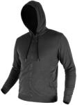 NEO TOOLS Munkavédelmi pulóver kapucnival Comfort, szürke, 57% pamut, 39% poliészter, XL (81-514-XL)
