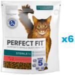Perfect Fit Sterile 1+ 6x750 g marhahúsban gazdag teljes értékű szárazeledel felnőtt macskák számára