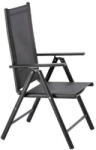 GardenLine összecsukható kerti szék - 65 x 55 x 104 - Szürke - 2 db (CH3804)