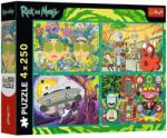 Trefl 13338 - Rick és Morty - 4 x 250 db-os puzzle (13338)