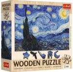Trefl 20248 - Van Gogh - Csillagos éj - 200 db-os Wooden Contour Fa Puzzle (20248)
