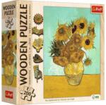 Trefl 20249 - Van Gogh - Napraforgók - 200 db-os Wooden Contour Fa Puzzle (20249)