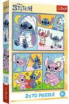 Trefl 34444 - Stitch kalandjai - 2 x 70 db-os puzzle (34444)