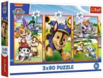 Trefl 34886 - Mancs őrjárat - 3 x 80 db-os puzzle (34886)
