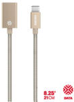Kanex DuraBraid adapter - USB-C-USB 3.0 típusú alumínium adapter arany (KU3CAPV1-GD)