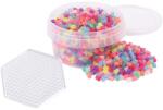 Playbox PlayBox: 5mm-es MIDI vasalható glitteres gyöngy 1000db-os hatszögletű alaplappal (2456651) - jatekshop
