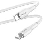 PURO ICON puha kábel - Kábel USB-C és USB-C 1, 5 m fehér (PUUSBCUSBCICONWHI)