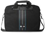 BMW Nylon Blue Stripe - laptoptáska 16" fekete (BMCB15COMPVSKL)