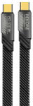 Wekome WDC-192 Mecha Series - USB-C-USB-C 100 W gyorstöltő csatlakozókábel 1, 2 méter homályosodás (WK-WDC-192_TARNISH)