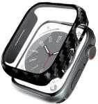 Crong hibrid óratok - tok üveggel Apple Watch 45 mm-es karbon számára (CRG-45HS-CRB)