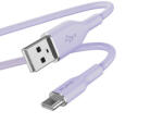 PURO ICON puha kábel - USB-A kábel USB-C 1, 5 m-es Tech Lavender (PUUSBCICONLVD)