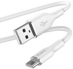 PURO ICON puha kábel - 1, 5 m-es USB-A vagy USB-C kábel fehér (PUUSBCICONWHI)