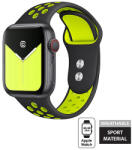 Crong Duo Sport - Apple Watch szíj 38/40/41/42 mm fekete/lime (CRG-40DSB-YLW)