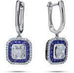  Scarlett baguette gyémánt és zafír fülbevaló, fehérarany KU3065AZN