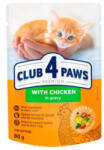 CLUB 4 PAWS Teljes értékű nedves eledel kölyök macskáknak-Csirkével, szósszal