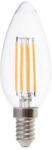 V-TAC Átlátszó LED izzó filament COG E14 C35 6W 130lm/w 3000K gyertya - 212848