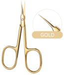 SELA Forfecuta cuticule curbata profesionala, din otel inoxidabil, model rusesc, Gold, Sela