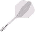 Winmau Fluturas si tija Winmau Fusion, transparent, fluturas No2 si tija scurta (8793)