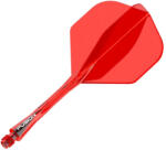 Winmau Fluturas si tija darts Winmau Fusion rosu, Nr. 2 fluturas si tija medie (8797)