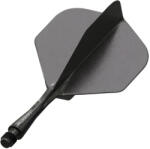 Winmau Fluturasi si tije dintr-o bucata Winmau Fusion, negru fluturasi No2 si tije scurte (8777)