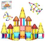 PicassoTiles Set PicassoTiles 82 piese magnetice de construcție, tije și bile Jucarii de constructii magnetice
