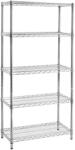 Bizzotto Raft 5 polite crom argintiu 75x35x160 cm (0721086) Raft