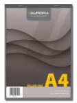Aurora Blocnotes capsat, A4, 80 file - 80g mp, 4 perforatii, AURORA Office - dictando - hartie galbena (2984ST)