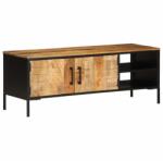 vidaXL Tömör nyers mangófa TV-szekrény 110 x 35 x 40 cm (376044) - simplexbutor